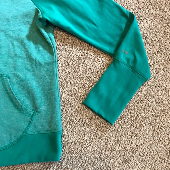 Champion Duo Dry Green Two Tone Hoodie, EUC, M - Picture 5 of 14
